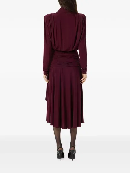 Rochie midi Blumarine drapată violet