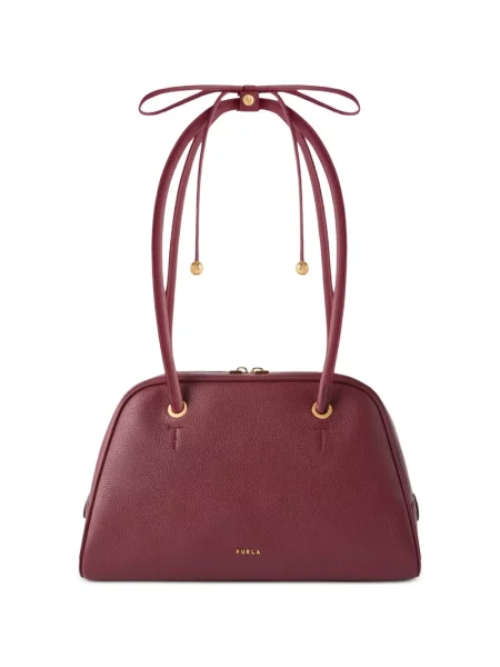 Geantă shopper Furla din piele roșu