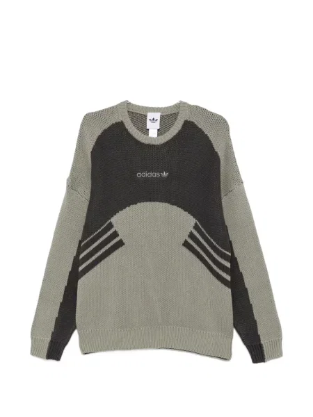 Tricou Adidas cu broderie cu dungi cu decolteu în V verde