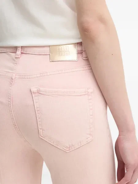 Дънки Oui изрязани розово