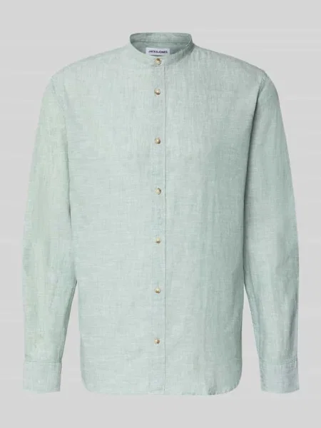 Koszula casualowa o kroju regular fit z mieszanki bawełny i lnu Jack & Jones