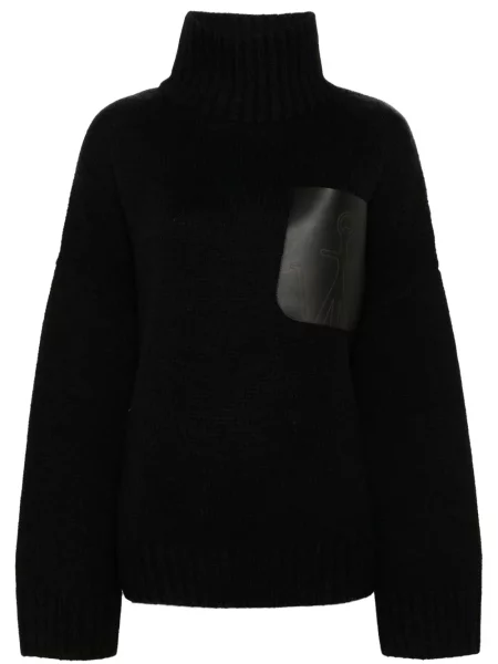 Pulover Jw Anderson din piele negru