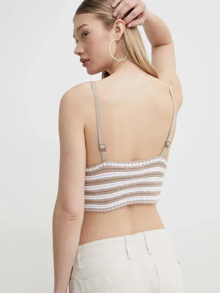 Top Hollister Co. béžový