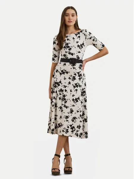 Vsakodnevna obleka LAUREN RALPH LAUREN bela