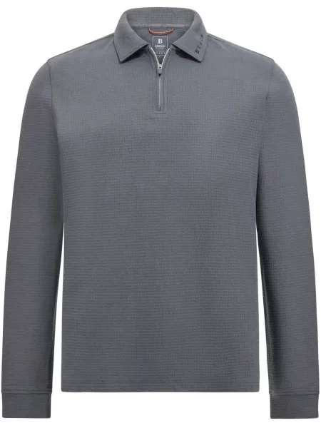 Mikina na zip Boggi Milano šedá