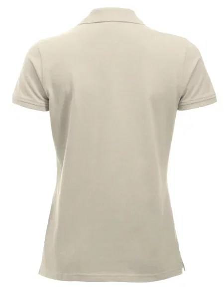 Clique Classic Marion S/S Polo – nowoczesny krój – beige beżowe