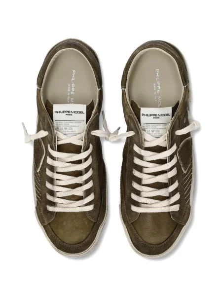 Sneakerși Philippe Model Paris din piele verde
