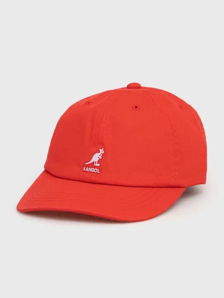 Шапка Kangol с апликация червено