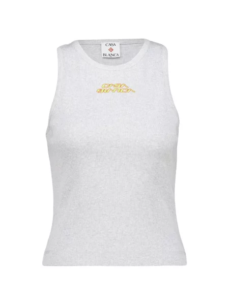Top Casablanca tricotate cu imagine gri