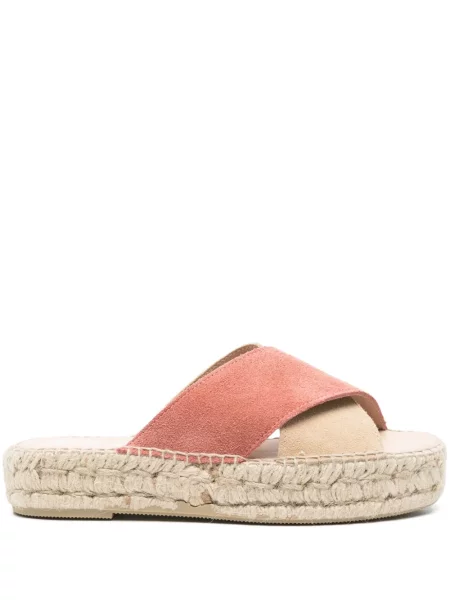 Espadrile Manebi din piele de căprioară