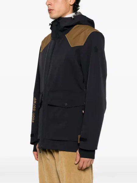 Bunda Moncler Grenoble s kapucí černá
