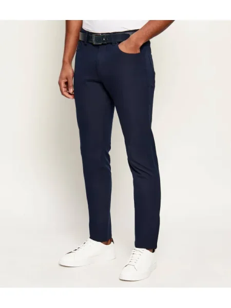 BOSS BLACK Pantaloni chino negru