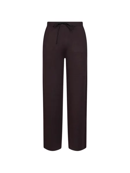 Pantaloni Hevo tricotate cu cordon maro