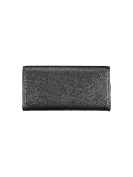 Lniany portfel Tommy Hilfiger czarny