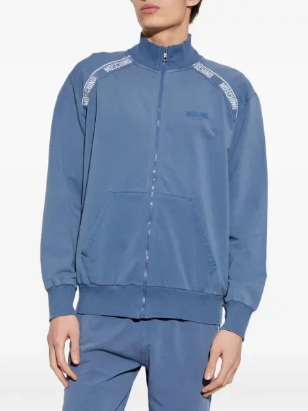 Džemper Moschino s autogramom plava