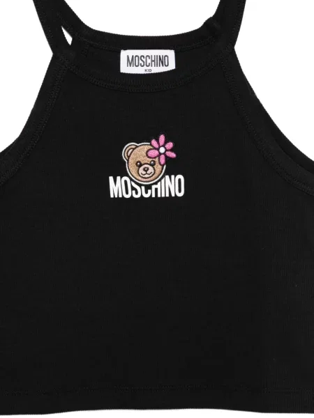 Top dziecięcy Moschino czarny