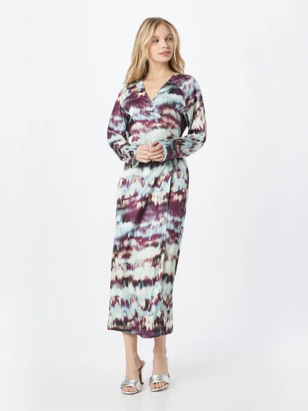 Monki Rochie Boel deschis / galben pastel / mov zmeură albastru