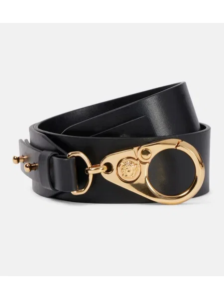 Curea Versace din piele negru