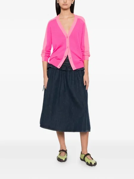 Cardigan From Future cu decolteu în V roz