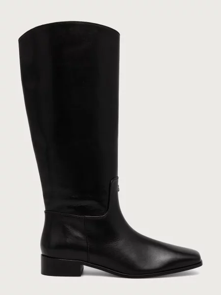 Patrizia Pepe De piele cizme de echitație negru