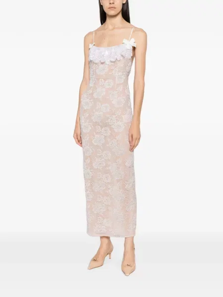 Rochie maxi Alessandra Rich cu paiete din dantelă