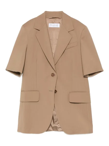 Krótka marynarka Max Mara z klapą brązowa