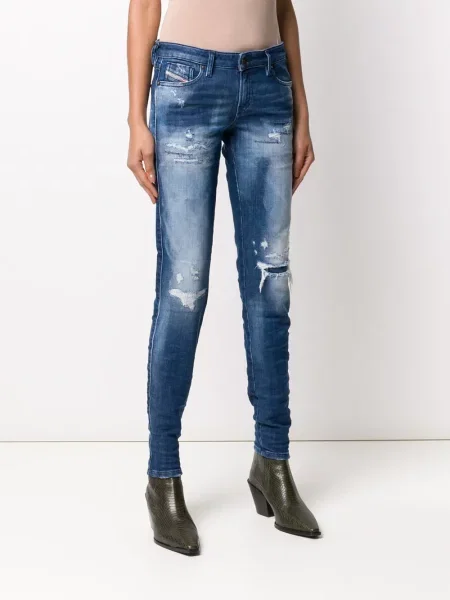Skinny τζιν Diesel με χαμηλή μέση μπλε