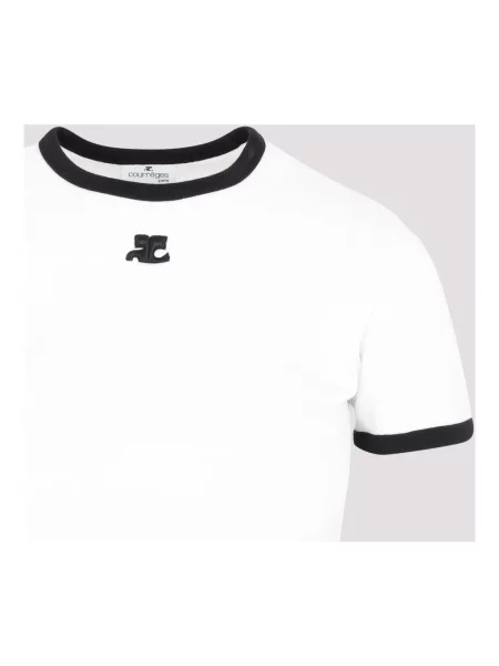 Koszulka Courreges z logo biała