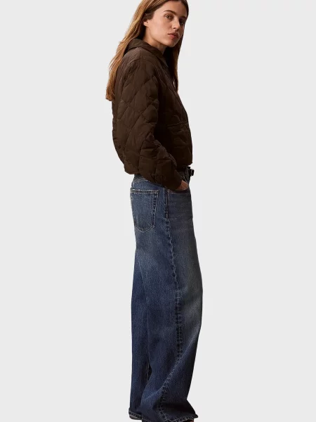 Джинсова куртка Calvin Klein Jeans коричнева