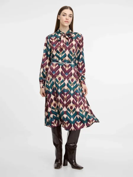 Сукня міді Orsay поліестер/еластан коричневий