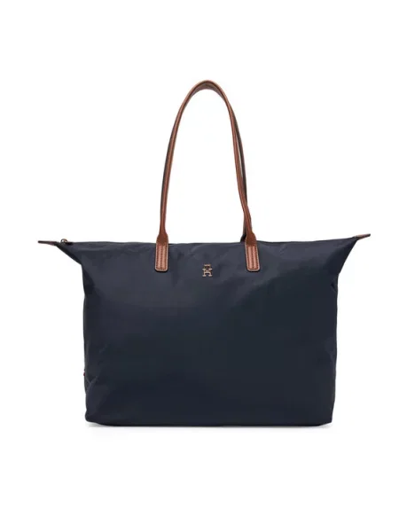 Shopper torbica Tommy Hilfiger temno modra