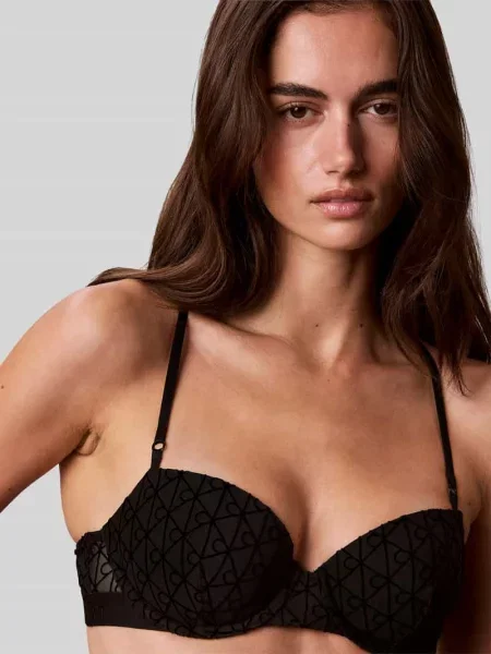 Biustonosz z regulowanymi ramiączkami Calvin Klein Underwear czarny