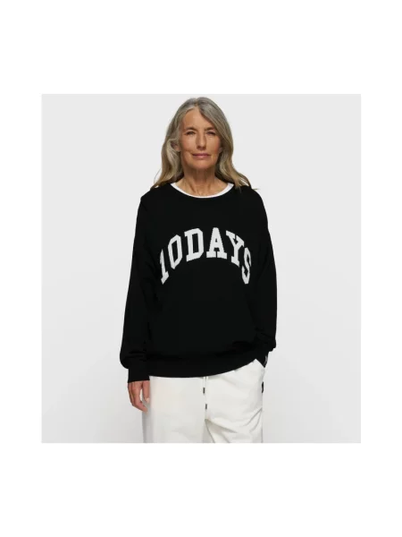 Sweter 10days wełniany czarny