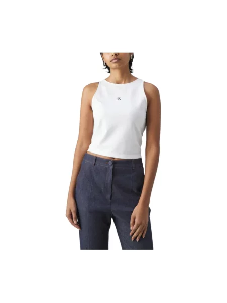 Top Calvin Klein retro biały