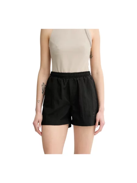 Won Hundred szorty gładkie high waist czarny
