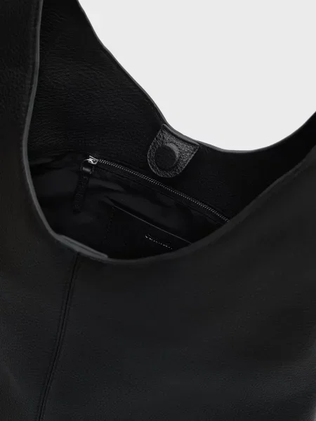 Шкіряна сумка Calvin Klein чорна