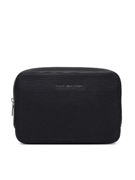 Tommy Hilfiger Kosmetyczka Th Business Saffiano Washbag czarny