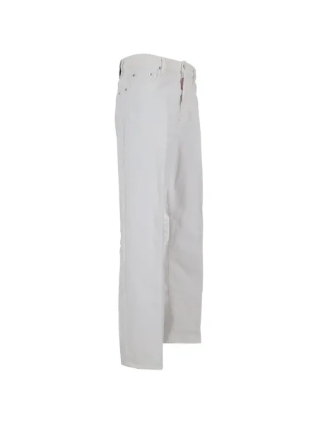 Blugi Dsquared2 cu 5 buzunare alb