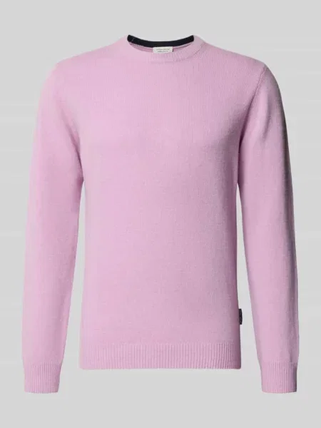 Sweter z dzianiny z okrągłym dekoltem model KARL' Casual Friday