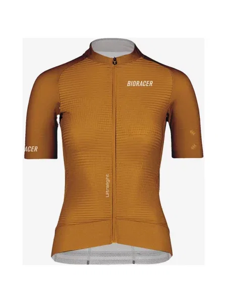 Koszulka rowerowa Bioracer Epic Ultralight krótki rękaw ochra S pomarańczowy