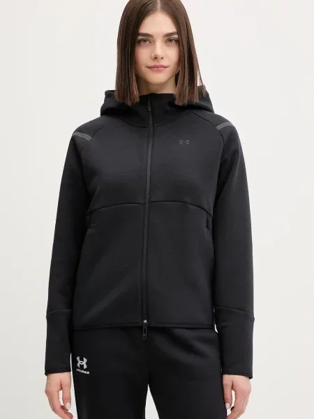Under Armour bluză Unstoppable Flc negru