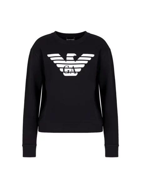Bluza sportowa Emporio Armani z logo niebieska