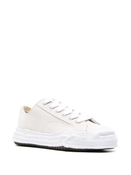 Sneakerși Maison Mihara Yasuhiro din piele de căprioară alb