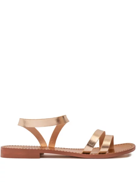 Sandale Sommet din piele auriu