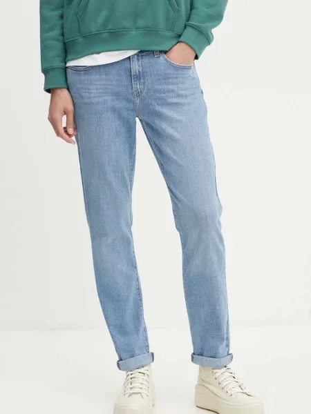 Levi's jeansy MID RISE BOYFRIEND niebieski