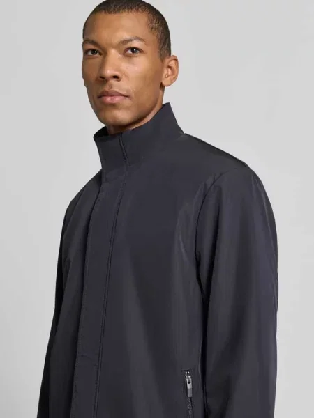 Trencz ze stójką Armani Exchange granatowy
