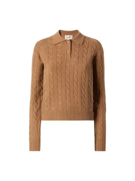 Polo Mc2 Saint Barth wełniane brązowe