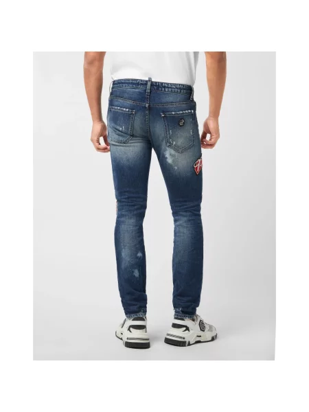 Jeansy Philipp Plein niebieskie