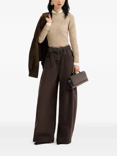 Pulover Brunello Cucinelli de lână cu model floral