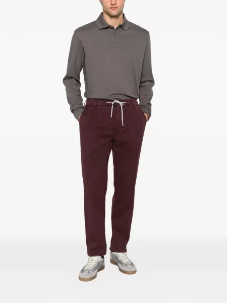 Pantaloni Eleventy cu cordon violet